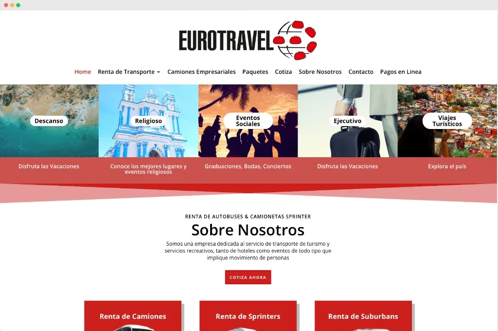 Transportation Company Website